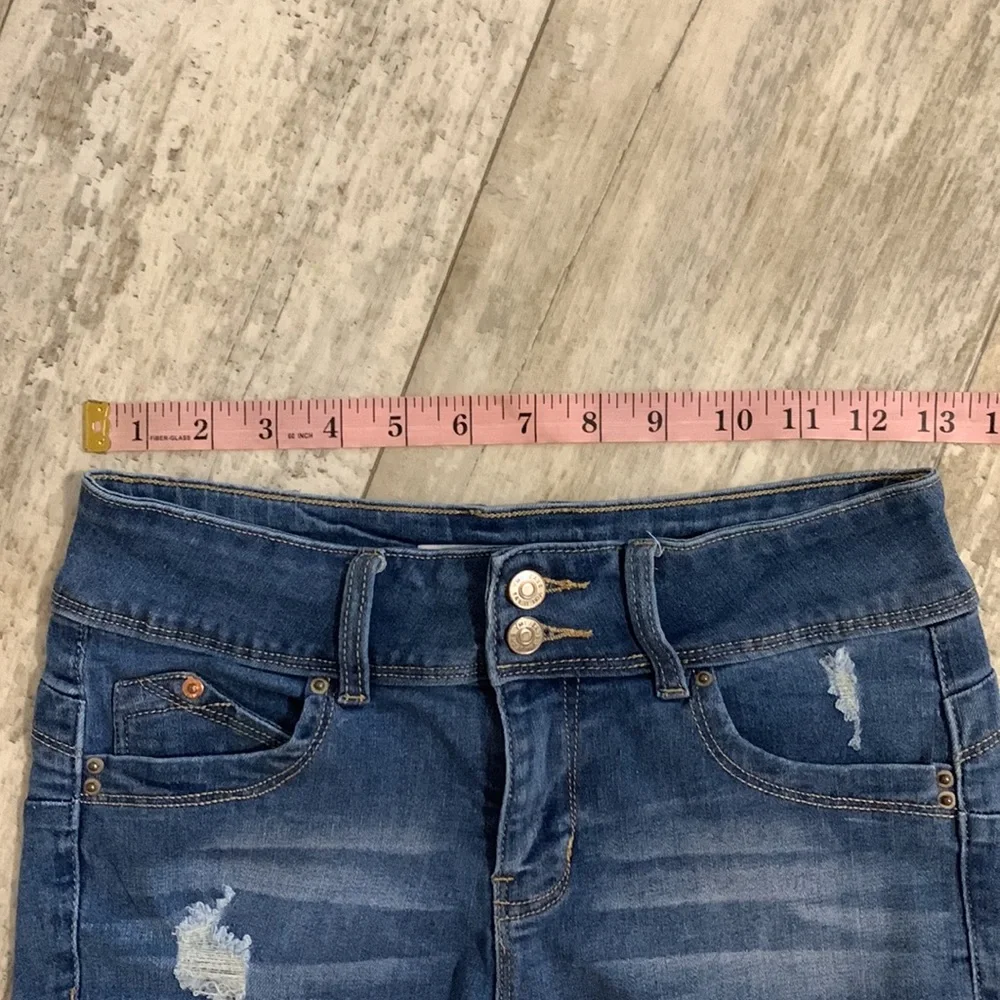 YMI mid rise jean shorts